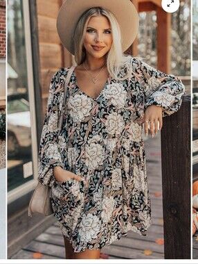 Meritt Babydoll Boho Dress